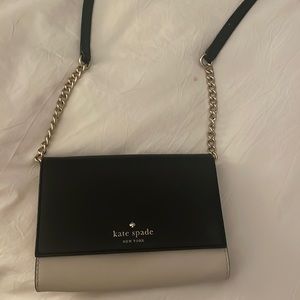 Kate spade Crossbody black and white purse